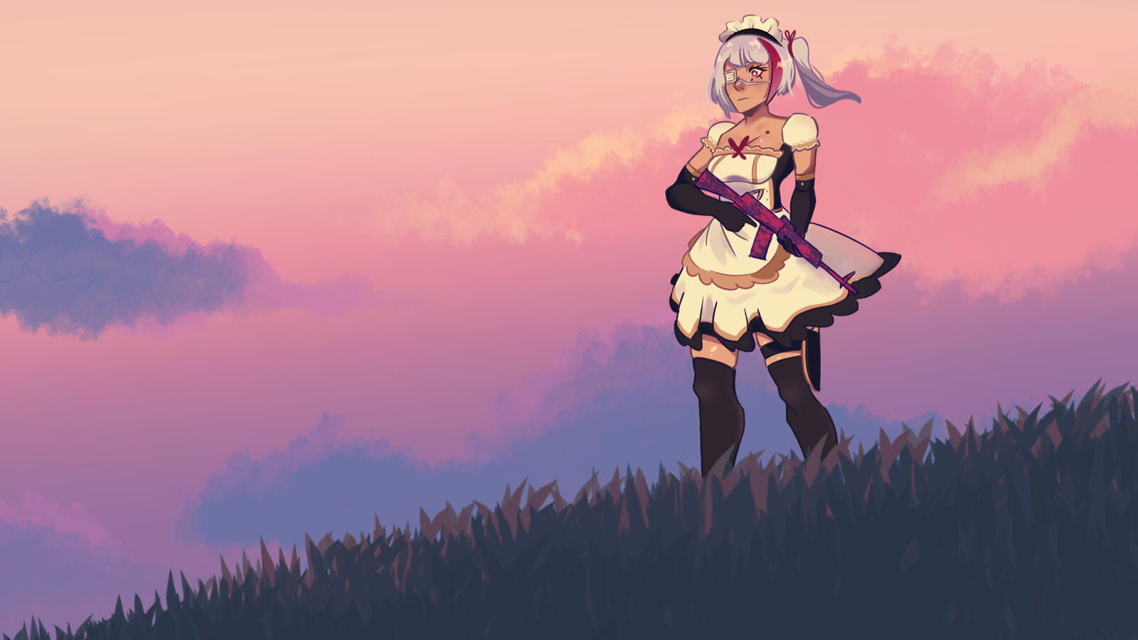 Menu Background I drew for a game jam in a college class.