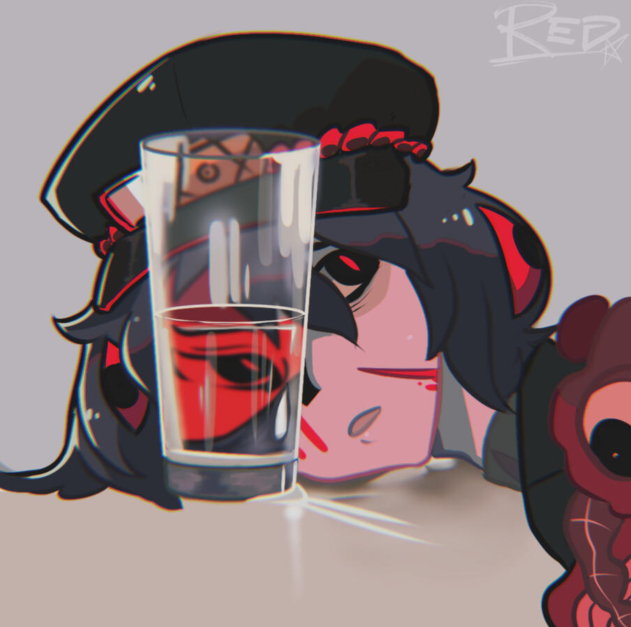 Participated in art fight. Drew someone elses undead character