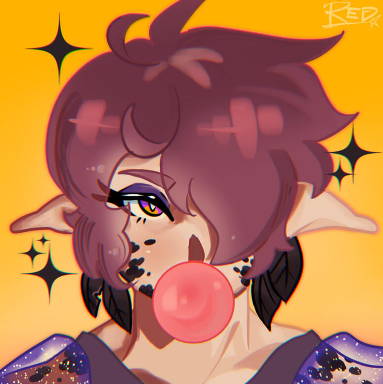 Participated in art fight. Drew someone elses harpie character